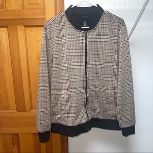 H&M Sweater ‘Burberry’ Style Zip-Up